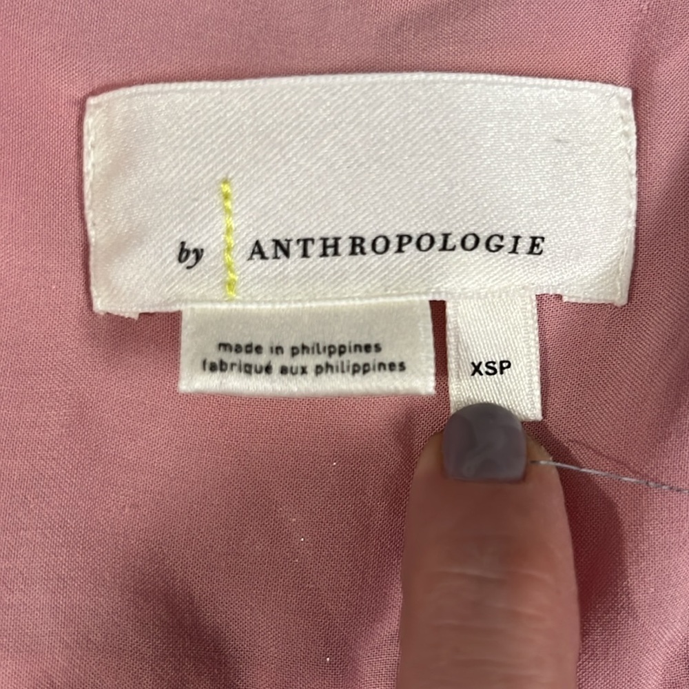 Anthropologie Jolene Jacquard Pink Mini Dress Size XSP - Picture 8 of 13